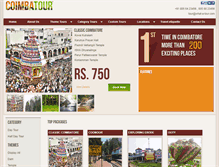 Tablet Screenshot of coimbatoretourism.com